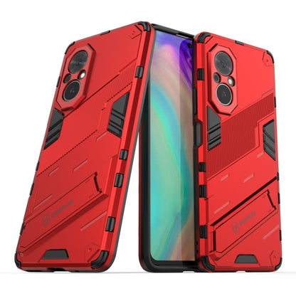 For Honor 50 SE / Huawei nova 9 SE Punk Armor 2 in 1 PC + TPU Shockproof Case with Invisible Holder(Red) - Honor Cases by buy2fix | Online Shopping UK | buy2fix