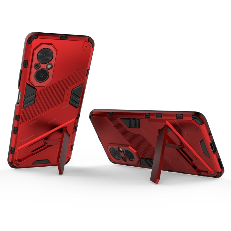 For Honor 50 SE / Huawei nova 9 SE Punk Armor 2 in 1 PC + TPU Shockproof Case with Invisible Holder(Red) - Honor Cases by buy2fix | Online Shopping UK | buy2fix