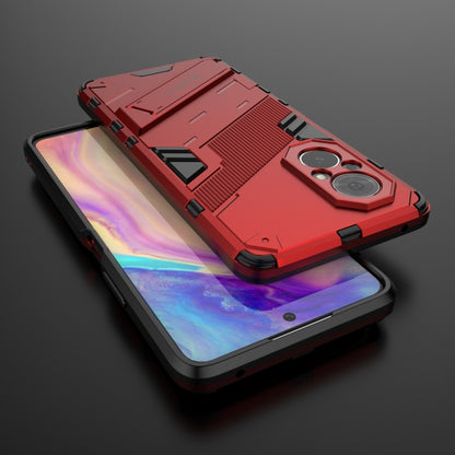 For Honor 50 SE / Huawei nova 9 SE Punk Armor 2 in 1 PC + TPU Shockproof Case with Invisible Holder(Red) - Honor Cases by buy2fix | Online Shopping UK | buy2fix