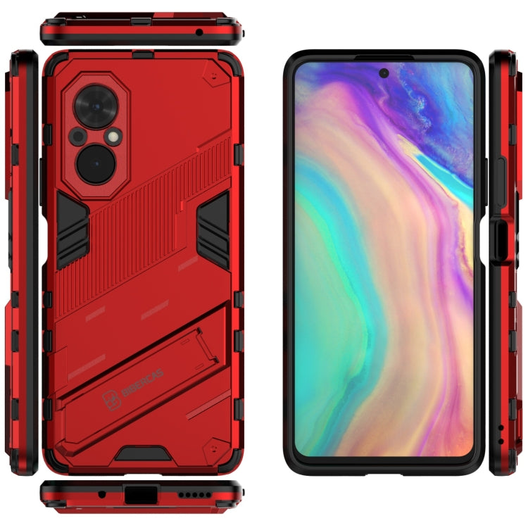 For Honor 50 SE / Huawei nova 9 SE Punk Armor 2 in 1 PC + TPU Shockproof Case with Invisible Holder(Red) - Honor Cases by buy2fix | Online Shopping UK | buy2fix