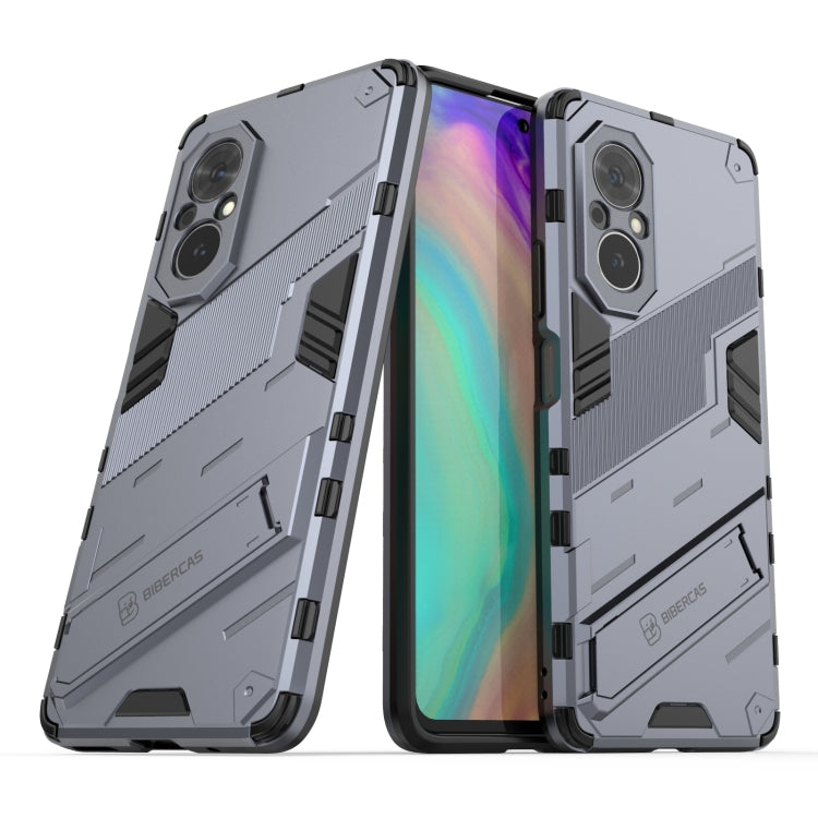 For Honor 50 SE / Huawei nova 9 SE Punk Armor 2 in 1 PC + TPU Shockproof Case with Invisible Holder(Grey) - Honor Cases by buy2fix | Online Shopping UK | buy2fix