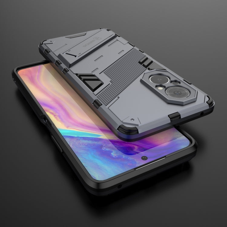 For Honor 50 SE / Huawei nova 9 SE Punk Armor 2 in 1 PC + TPU Shockproof Case with Invisible Holder(Grey) - Honor Cases by buy2fix | Online Shopping UK | buy2fix