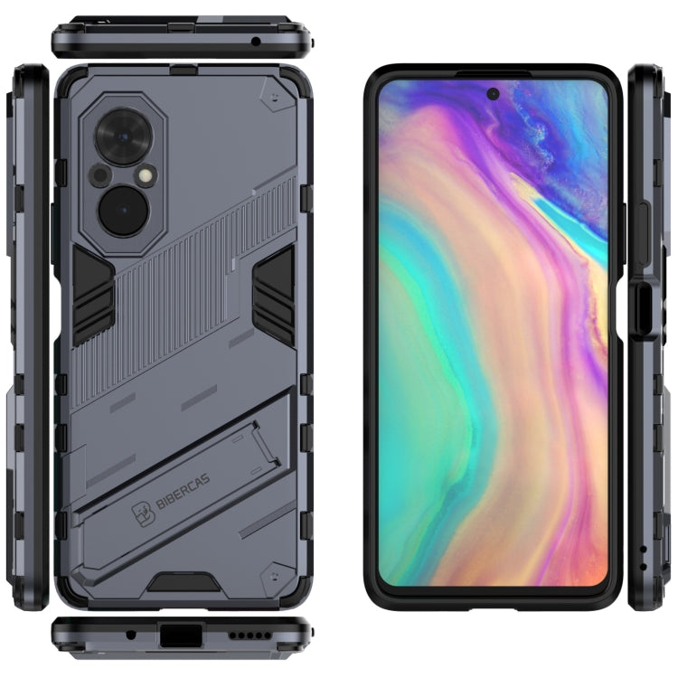 For Honor 50 SE / Huawei nova 9 SE Punk Armor 2 in 1 PC + TPU Shockproof Case with Invisible Holder(Grey) - Honor Cases by buy2fix | Online Shopping UK | buy2fix