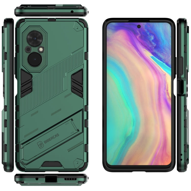 For Honor 50 SE / Huawei nova 9 SE Punk Armor 2 in 1 PC + TPU Shockproof Case with Invisible Holder(Green) - Honor Cases by buy2fix | Online Shopping UK | buy2fix