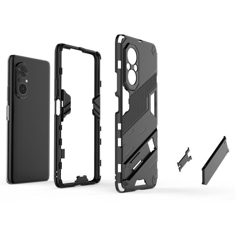 For Honor 50 SE / Huawei nova 9 SE Punk Armor 2 in 1 PC + TPU Shockproof Case with Invisible Holder(Orange) - Honor Cases by buy2fix | Online Shopping UK | buy2fix