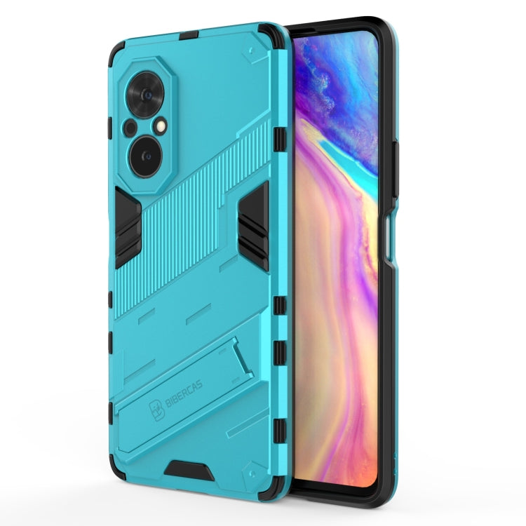 For Honor 50 SE / Huawei nova 9 SE Punk Armor 2 in 1 PC + TPU Shockproof Case with Invisible Holder(Blue) - Honor Cases by buy2fix | Online Shopping UK | buy2fix