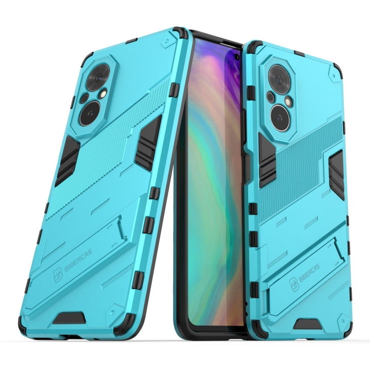 For Honor 50 SE / Huawei nova 9 SE Punk Armor 2 in 1 PC + TPU Shockproof Case with Invisible Holder(Blue) - Honor Cases by buy2fix | Online Shopping UK | buy2fix
