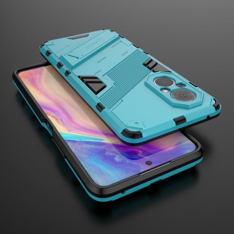 For Honor 50 SE / Huawei nova 9 SE Punk Armor 2 in 1 PC + TPU Shockproof Case with Invisible Holder(Blue) - Honor Cases by buy2fix | Online Shopping UK | buy2fix