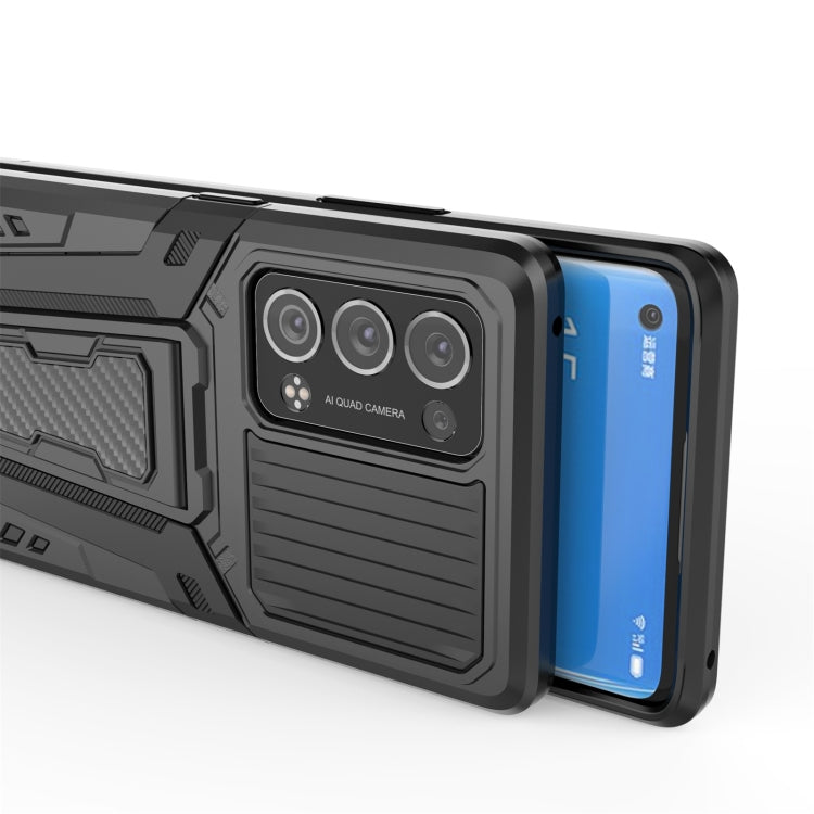 For OPPO Reno6 Pro+ 5G War Chariot Series Armor All-inclusive Shockproof PC + TPU Protective Case with Invisible Holder(Green) by buy2fix