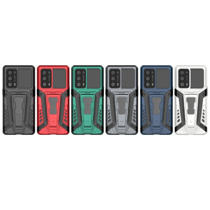 For OPPO Reno6 Pro+ 5G War Chariot Series Armor All-inclusive Shockproof PC + TPU Protective Case with Invisible Holder(Green) by buy2fix