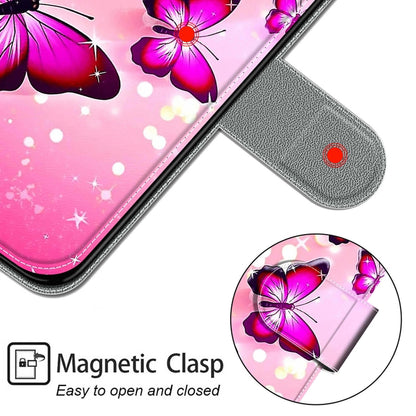 For Xiaomi Redmi 9C Voltage Coloured Drawing Magnetic Clasp Horizontal Flip PU Leather Case with Holder & Card Slots(C03 Gradient Pink Flying Butterflies) - Xiaomi Cases by buy2fix | Online Shopping UK | buy2fix
