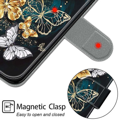 For Xiaomi Redmi 9C Voltage Coloured Drawing Magnetic Clasp Horizontal Flip PU Leather Case with Holder & Card Slots(C20 Gold Silver Flying Butterflies) - Xiaomi Cases by buy2fix | Online Shopping UK | buy2fix