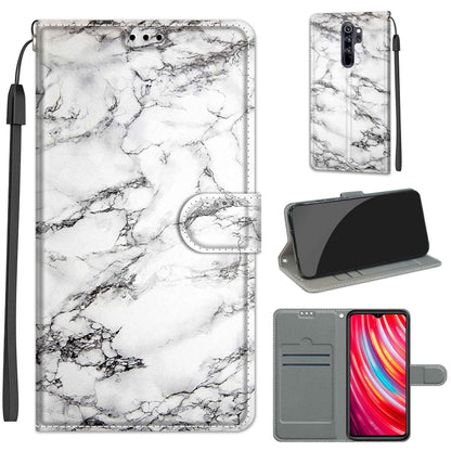 For Xiaomi Redmi Note 8 Pro Voltage Coloured Drawing Magnetic Clasp Horizontal Flip PU Leather Case with Holder & Card Slots(C01 White Marble) - Xiaomi Cases by buy2fix | Online Shopping UK | buy2fix