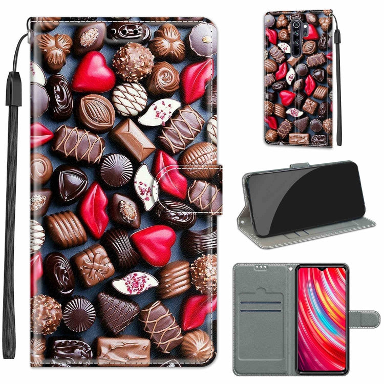 For Xiaomi Redmi Note 8 Pro Voltage Coloured Drawing Magnetic Clasp Horizontal Flip PU Leather Case with Holder & Card Slots(C06 Red Lip Chocolate) - Xiaomi Cases by buy2fix | Online Shopping UK | buy2fix