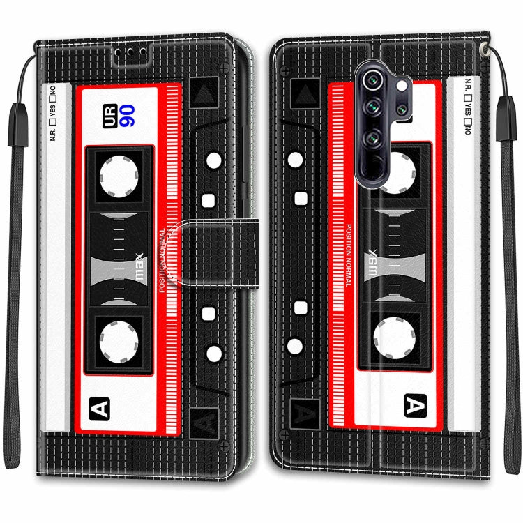 For Xiaomi Redmi Note 8 Pro Voltage Coloured Drawing Magnetic Clasp Horizontal Flip PU Leather Case with Holder & Card Slots(C10 Black Red Tape) - Xiaomi Cases by buy2fix | Online Shopping UK | buy2fix