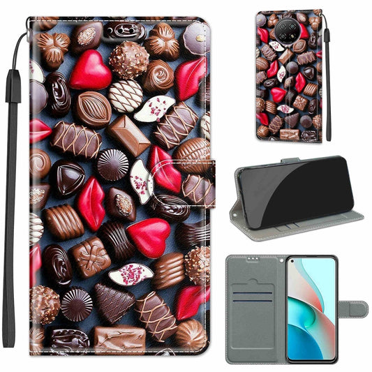 For Xiaomi Redmi Note 9 5G/ 9T Voltage Coloured Drawing Magnetic Clasp Horizontal Flip PU Leather Case with Holder & Card Slots(C06 Red Lip Chocolate) - Xiaomi Cases by buy2fix | Online Shopping UK | buy2fix