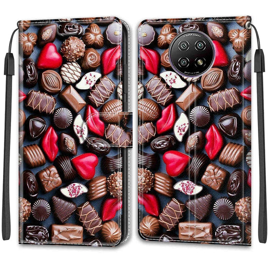 For Xiaomi Redmi Note 9 5G/ 9T Voltage Coloured Drawing Magnetic Clasp Horizontal Flip PU Leather Case with Holder & Card Slots(C06 Red Lip Chocolate) - Xiaomi Cases by buy2fix | Online Shopping UK | buy2fix