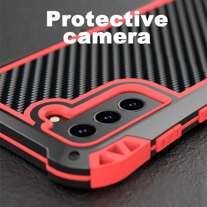 For Samsung Galaxy S21 FE R-JUST AMIRA Shockproof Dustproof Waterproof Metal Protective Case(Red) - Galaxy Phone Cases by R-JUST | Online Shopping UK | buy2fix
