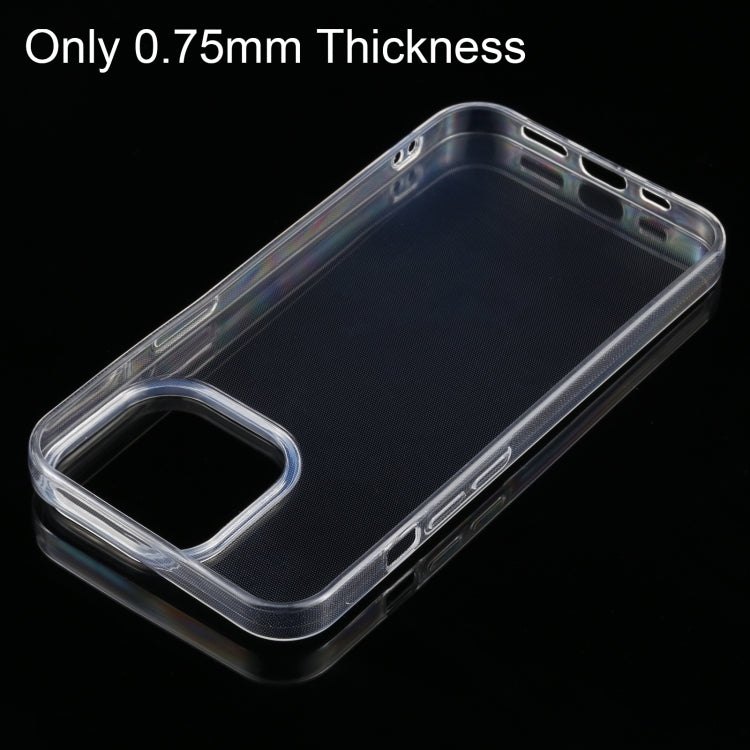 For iPhone 13 Pro Max 0.75mm Ultra-thin Transparent TPU Soft Protective Case by buy2fix
