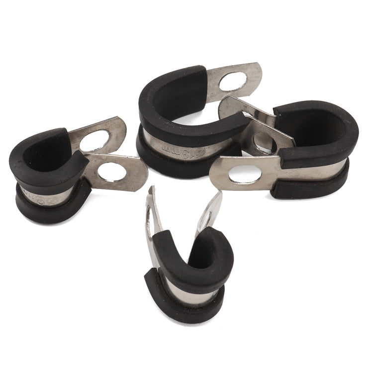 A1196 52 in 1 Car Rubber Cushion Pipe Clamps Stainless Steel Clamps - Booster Cable & Clip by buy2fix | Online Shopping UK | buy2fix