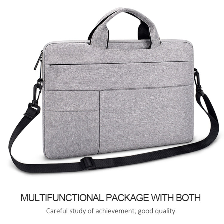 ND05SDJ Oxford Cloth + Nylon Laptop Portable Shoulder Bag, Size:14.1-15.4 inch(Deep Space Gray) by buy2fix