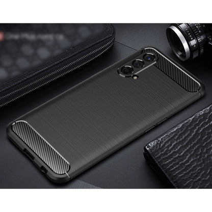 For OnePlus Nord CE 5G Brushed Texture Carbon Fiber TPU Case(Black) - OnePlus Cases by buy2fix | Online Shopping UK | buy2fix