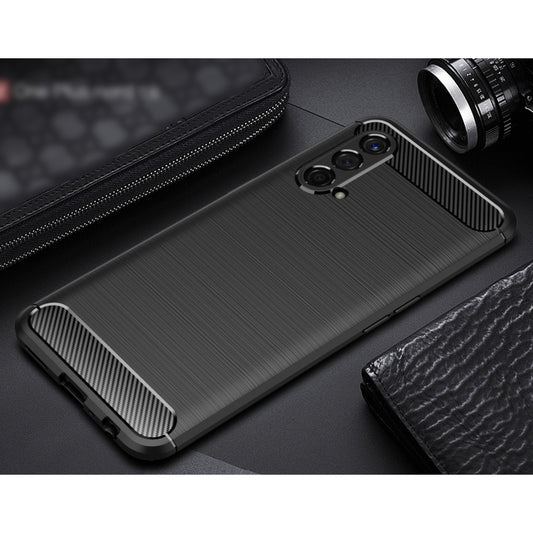 For OnePlus Nord CE 5G Brushed Texture Carbon Fiber TPU Case(Black) - OnePlus Cases by buy2fix | Online Shopping UK | buy2fix