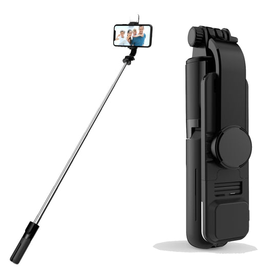 L11S Mini Fill Light Bluetooth Selfie Stick Tripod Mobile Phone Holder - Selfie Sticks by buy2fix | Online Shopping UK | buy2fix