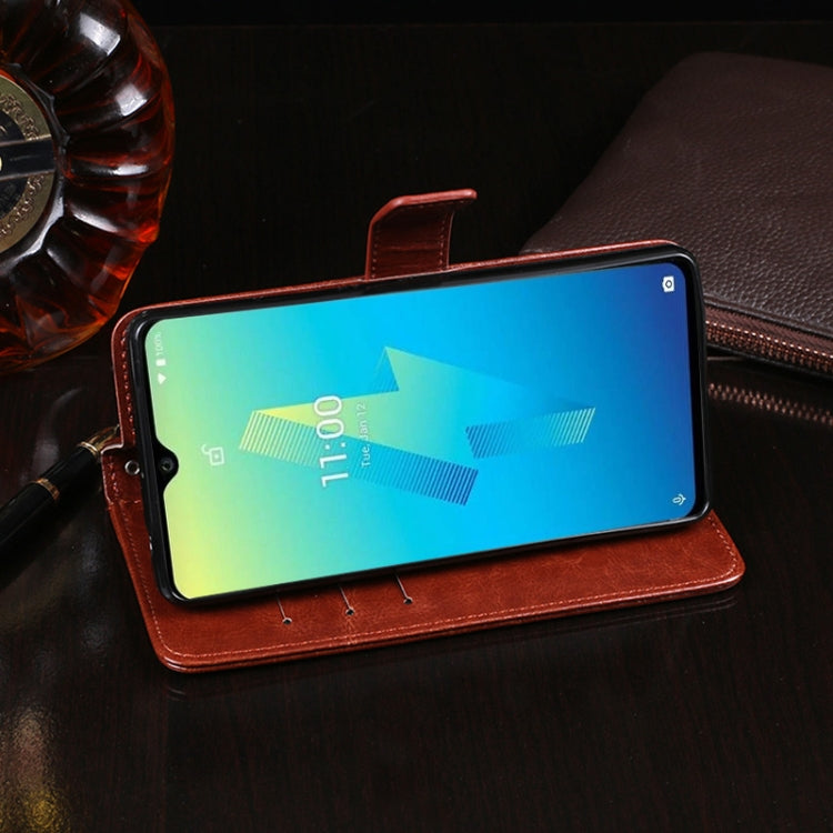 For Wiko Power U10 idewei Crazy Horse Texture Horizontal Flip Leather Case with Holder & Card Slots & Wallet(Dark Blue) - More Brand by idewei | Online Shopping UK | buy2fix