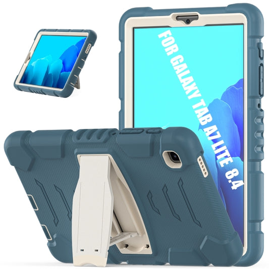 For Samsung Galaxy Tab A7 Lite 8.7 inch 2021 3-Layer Protection Screen Frame + PC + Silicone Shockproof Combination Case with Holder(Cornflower Blue) - Tab A7 Lite T220 / T225 by buy2fix | Online Shopping UK | buy2fix