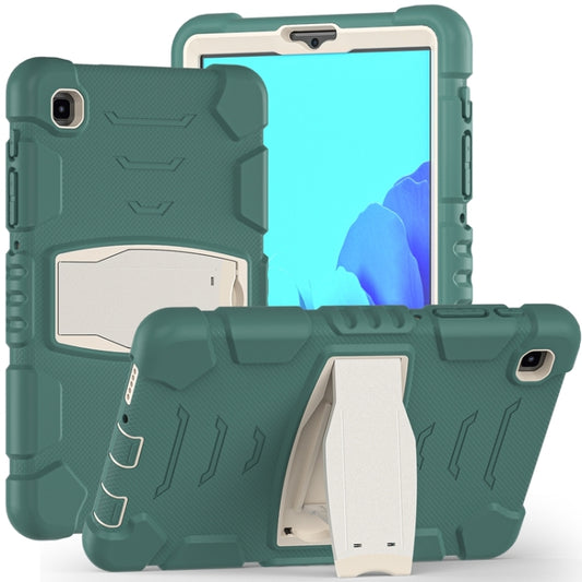For Samsung Galaxy Tab A7 Lite 8.7 inch 2021 3-Layer Protection Screen Frame + PC + Silicone Shockproof Combination Case with Holder(Emerald Green) - Tab A7 Lite T220 / T225 by buy2fix | Online Shopping UK | buy2fix