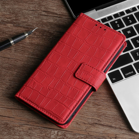 For Motorola Moto G30 Skin Feel Crocodile Texture Magnetic Clasp Horizontal Flip PU Leather Case with Holder & Card Slots & Wallet(Red) - Motorola Cases by buy2fix | Online Shopping UK | buy2fix