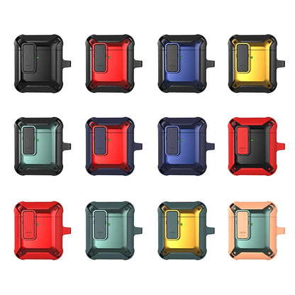 Wireless Earphones Shockproof Bumblebee Silicone Protective Case with Switch For AirPods 1/2(Red) - For AirPods 1/2 by buy2fix | Online Shopping UK | buy2fix