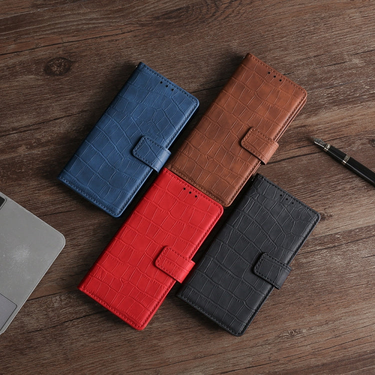 For Samsung Galaxy S10e Skin Feel Crocodile Texture Magnetic Clasp Horizontal Flip PU Leather Case with Holder & Card Slots & Wallet(Red) by buy2fix