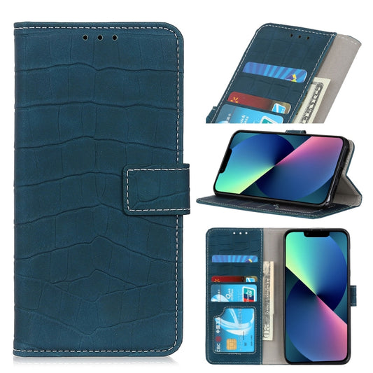 For iPhone 13 mini Crocodile Texture Horizontal Flip Leather Case with Holder & Card Slots & Wallet (Dark Green) - iPhone 13 mini Cases by buy2fix | Online Shopping UK | buy2fix