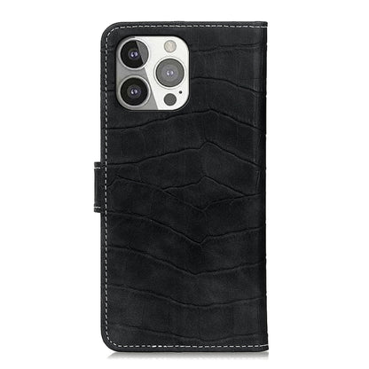 For iPhone 13 Pro Crocodile Texture Horizontal Flip Leather Case with Holder & Card Slots & Wallet (Black) - iPhone 13 Pro Cases by buy2fix | Online Shopping UK | buy2fix