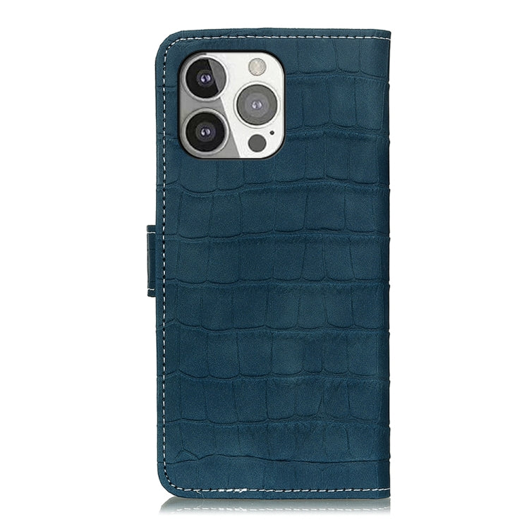 For iPhone 13 Pro Crocodile Texture Horizontal Flip Leather Case with Holder & Card Slots & Wallet (Dark Green) - iPhone 13 Pro Cases by buy2fix | Online Shopping UK | buy2fix