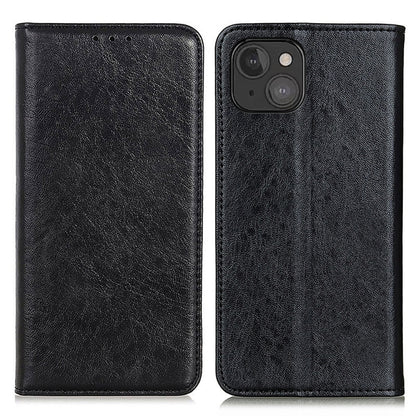 For iPhone 13 mini Magnetic Crazy Horse Texture Horizontal Flip Leather Case with Holder & Card Slots & Wallet (Black) - iPhone 13 mini Cases by buy2fix | Online Shopping UK | buy2fix