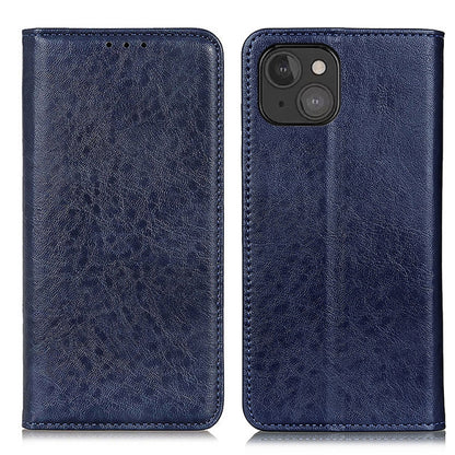 For iPhone 13 mini Magnetic Crazy Horse Texture Horizontal Flip Leather Case with Holder & Card Slots & Wallet (Blue) - iPhone 13 mini Cases by buy2fix | Online Shopping UK | buy2fix