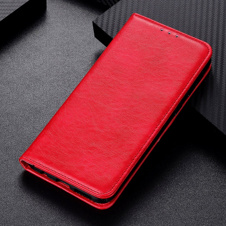 For iPhone 13 Pro Max Magnetic Crazy Horse Texture Horizontal Flip Leather Case with Holder & Card Slots & Wallet (Red) by buy2fix