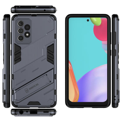 For Samsung Galaxy A52 5G Punk Armor 2 in 1 PC + TPU Shockproof Case with Invisible Holder(Grey) by buy2fix