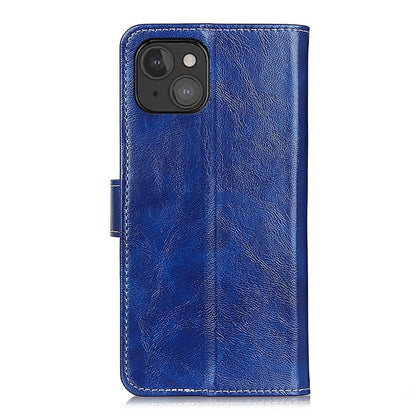 For iPhone 13 mini Retro Crazy Horse Texture Horizontal Flip Leather Case with Holder & Card Slots & Photo Frame & Wallet (Blue) - iPhone 13 mini Cases by buy2fix | Online Shopping UK | buy2fix