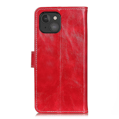 For iPhone 13 mini Retro Crazy Horse Texture Horizontal Flip Leather Case with Holder & Card Slots & Photo Frame & Wallet (Red) - iPhone 13 mini Cases by buy2fix | Online Shopping UK | buy2fix