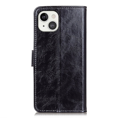 For iPhone 13 Retro Crazy Horse Texture Horizontal Flip Leather Case with Holder & Card Slots & Photo Frame & Wallet(Black) - iPhone 13 Cases by buy2fix | Online Shopping UK | buy2fix