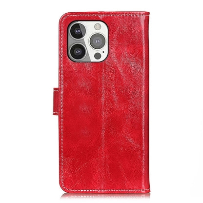 For iPhone 13 Pro Retro Crazy Horse Texture Horizontal Flip Leather Case with Holder & Card Slots & Photo Frame & Wallet (Red) - iPhone 13 Pro Cases by buy2fix | Online Shopping UK | buy2fix
