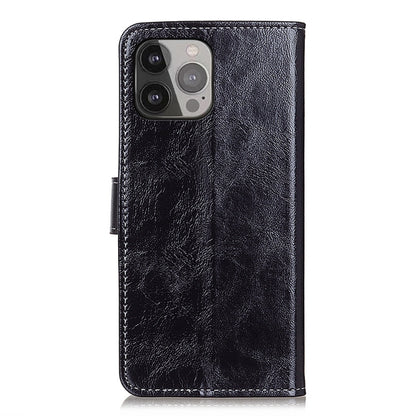 For iPhone 13 Pro Max Retro Crazy Horse Texture Horizontal Flip Leather Case with Holder & Card Slots & Photo Frame & Wallet (Black) by buy2fix