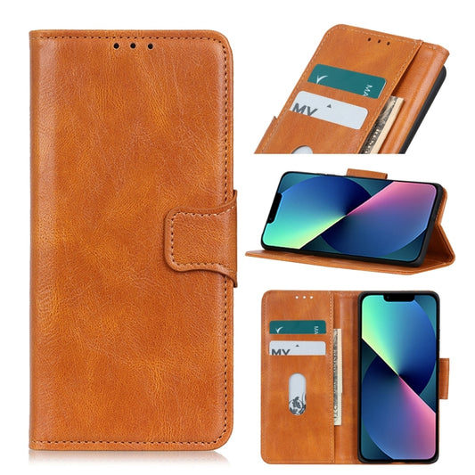 For iPhone 13 mini Mirren Crazy Horse Texture Horizontal Flip Leather Case with Holder & Card Slots & Wallet (Brown) - iPhone 13 mini Cases by buy2fix | Online Shopping UK | buy2fix