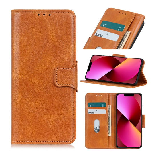 For iPhone 13 Mirren Crazy Horse Texture Horizontal Flip Leather Case with Holder & Card Slots & Wallet(Brown) - iPhone 13 Cases by buy2fix | Online Shopping UK | buy2fix
