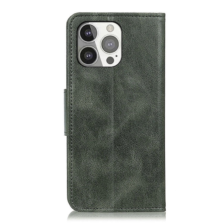 For iPhone 13 Pro Mirren Crazy Horse Texture Horizontal Flip Leather Case with Holder & Card Slots & Wallet (Green) - iPhone 13 Pro Cases by buy2fix | Online Shopping UK | buy2fix