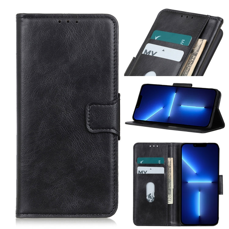 For iPhone 13 Pro Max Mirren Crazy Horse Texture Horizontal Flip Leather Case with Holder & Card Slots & Wallet (Black) by buy2fix